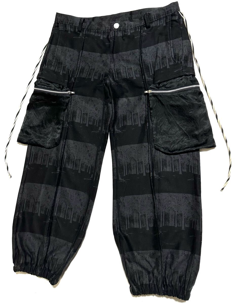 UNDERCOVER 03SS scab期 sedition forest柄 カーゴパンツ ミリタリー ボンテージ アンダーカバー 85 64 68 but beautiful archive 2003ss_画像4