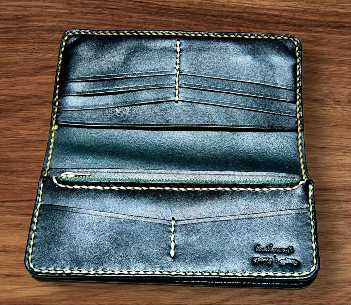 Gravy Leather スモールクロコダイル×栃木レザー シルバー950