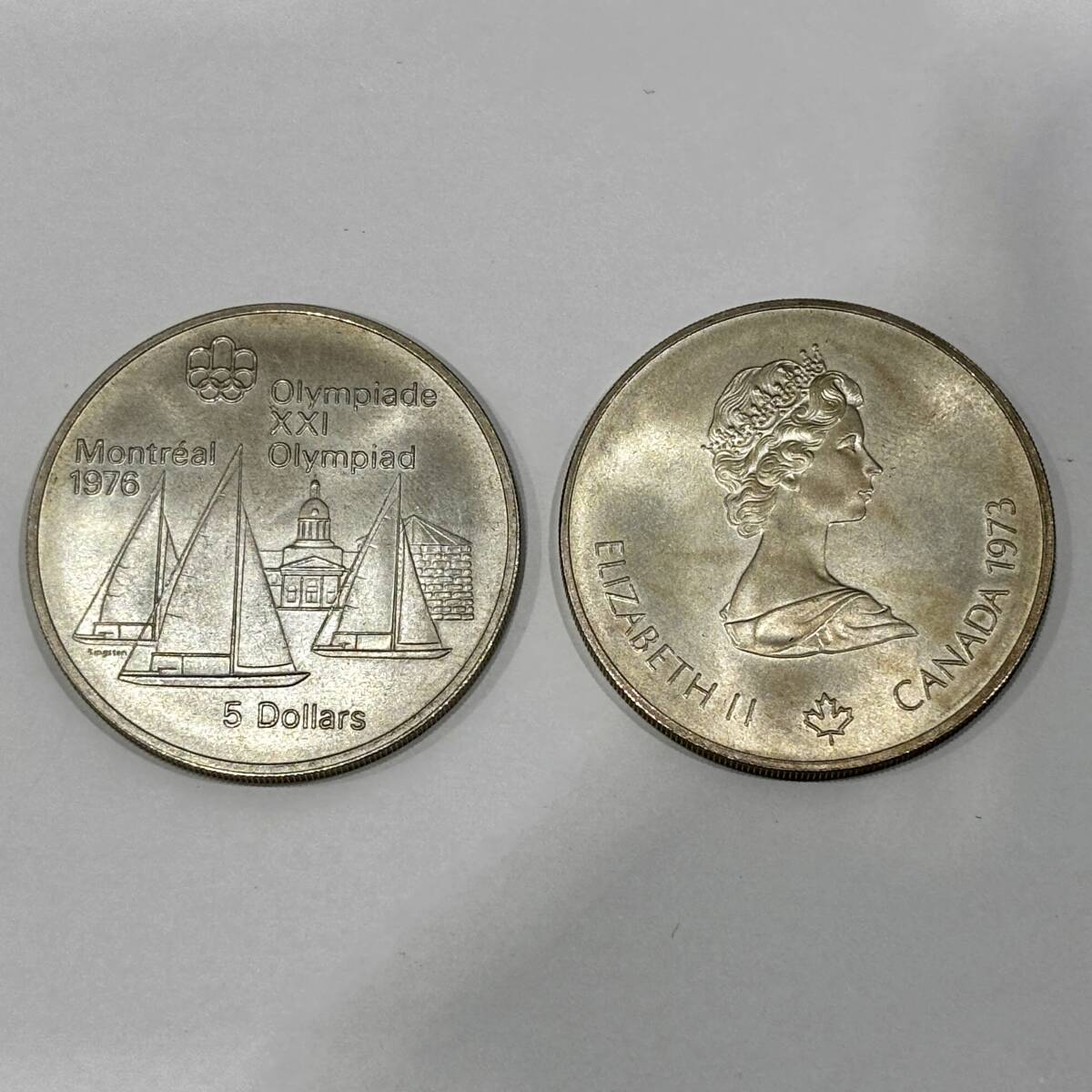 2704 カナダ 5ドル銀貨 2枚 モントリオール オリンピック 比重約 2704 カナダ 5ドル銀貨 2枚 モントリオール オリンピック 比重約