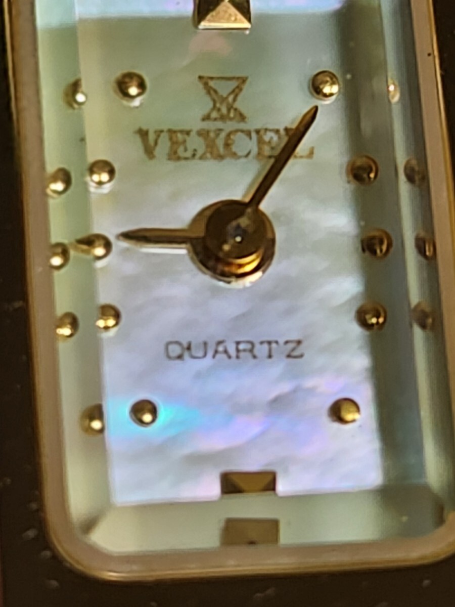 ▽新品未使用/ VEXCEL パール2連 ブレスレットウォッチ