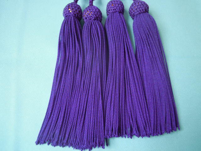 ◆新品◆女性用 片手 二連 念珠 ローズアメジスト(紫水晶)(アメジスト)切子 108玉 桐箱付 管理23 _画像6