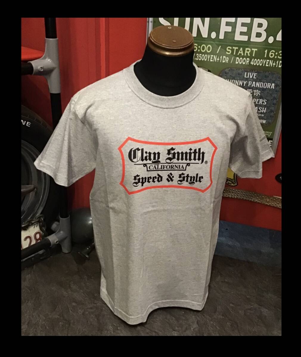 クレイスミス★新品★Tシャツ★4005【Mサイズ】灰★CSY-4005★アメリカンロングリバー55★ハーレー★クレイスミス★大阪★オリオンエース_画像1