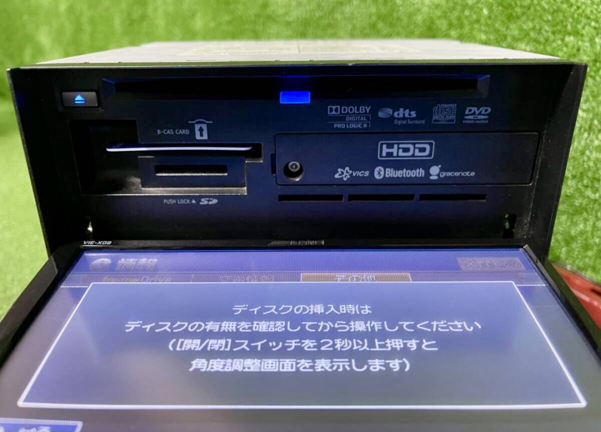 ALPINE-アルパイン HDD ナビ VIE-X08 Bluetooth ブルートゥース CD DVD SD AUX