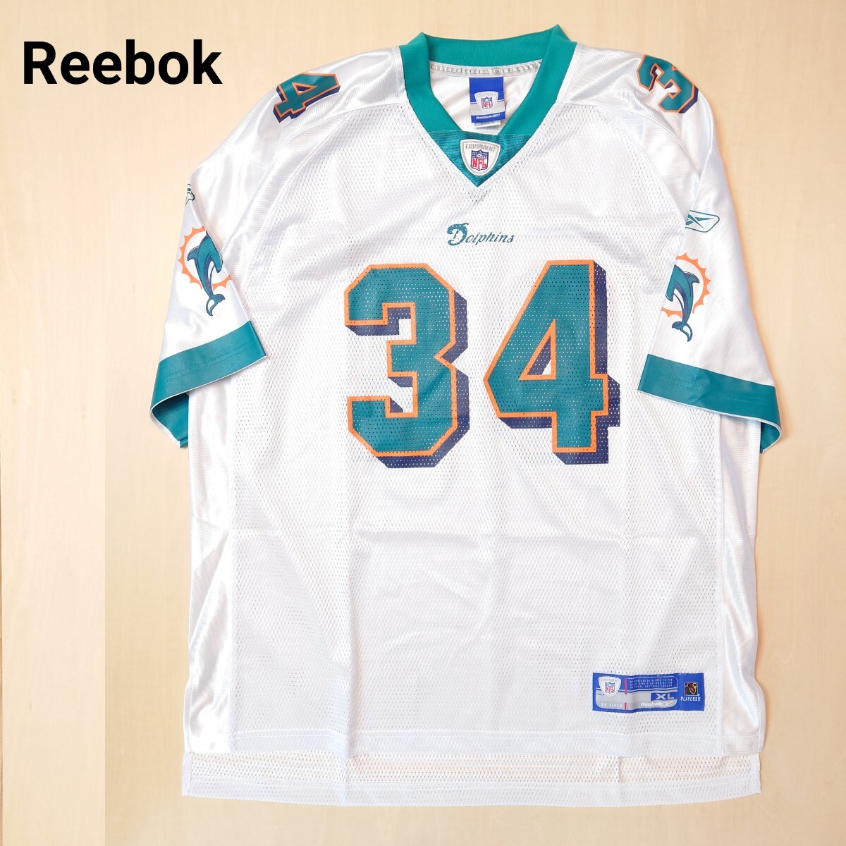 reebok NFL ユニフォーム ジャージ miami dolphins 34 R reebok NFL ユニフォーム ジャージ miami dolphins 34 R