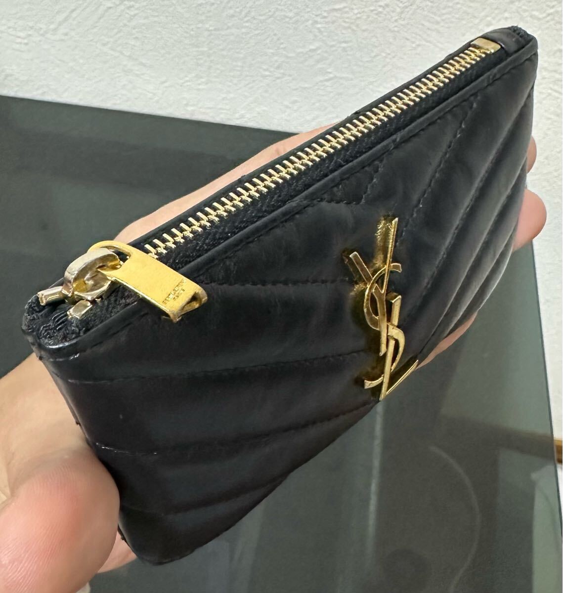 SAINT LAURENT PARISモノグラムサンローラン 438386キーポーチ SAINT LAURENT PARISモノグラムサンローラン 438386キーポーチ