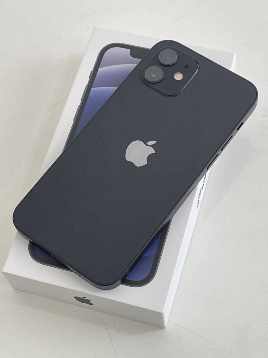 1円~□外観良好□au SIMロック解除済 iPhone 12 ブラック 64GB 1円~□外観良好□au SIMロック解除済 iPhone 12 ブラック 64GB