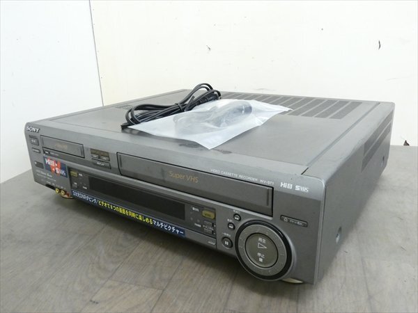 録再OK/AVコード付属☆SONY/ソニー☆Hi8/VHS Wデッキ☆WV-ST1 管 録再OK/AVコード付属☆SONY/ソニー☆Hi8/VHS Wデッキ☆WV-ST1 管
