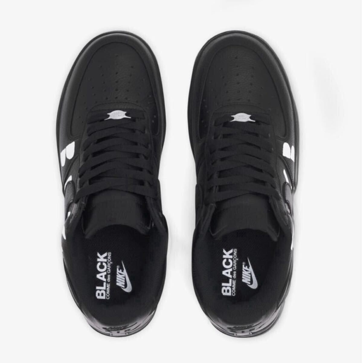 Black Comme des Garons × Nike Air Force 1 IB9949-001ブラック コムデギャルソン×ナイキ エアフォース1ナイキ コムデギャルソン 27.5cm_画像4