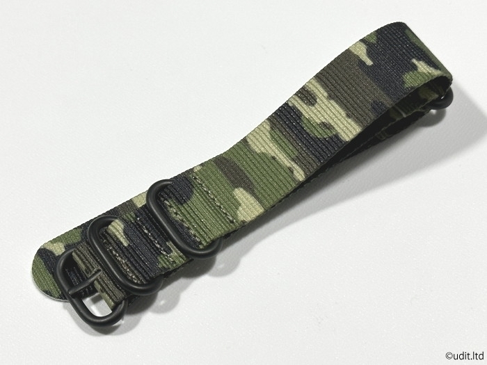 ラグ幅22mm 高品質(zhì) 迷彩 NATOストラップ 尾錠ブラック ファブリック 時(shí)計(jì)用ベルト ナイロン ミリタリー 時(shí)計(jì)用バンド ⑨ HG1