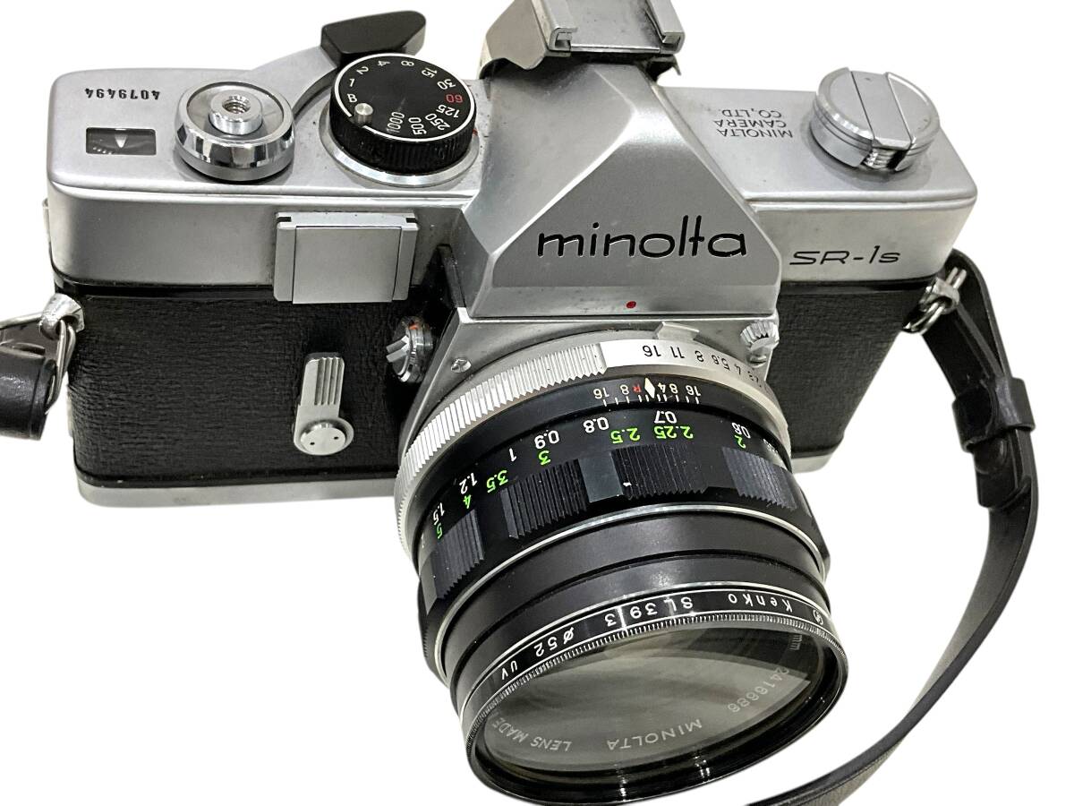 H7-6-31 カメラ　MINOLTA SR-1s ミノルタ フィルムカメラ 動作未確認(rèn)　レンズ MC ROKKOR-PF 55mm F1.7 中古品