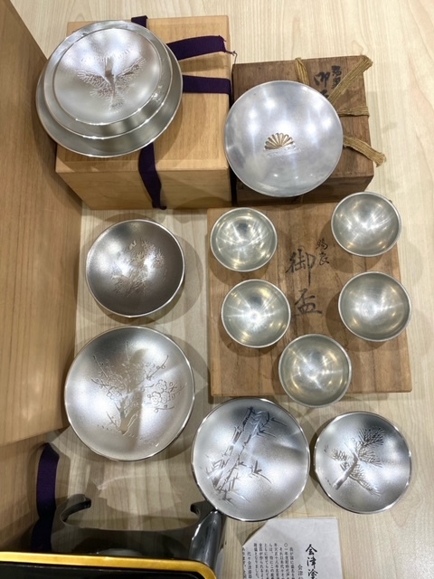 錫製品 本錫 錫半 さつま 正錫 薩摩錫器 岩切 錫杯 三ツ重 浪華 錫製品 本錫 錫半 さつま 正錫 薩摩錫器 岩切 錫杯 三ツ重 浪華