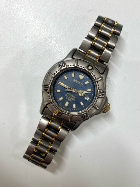 稼動品 SEIKO セイコー TITANIUM チタン SCUBA スキューバ 稼動品 SEIKO セイコー TITANIUM チタン SCUBA スキューバ