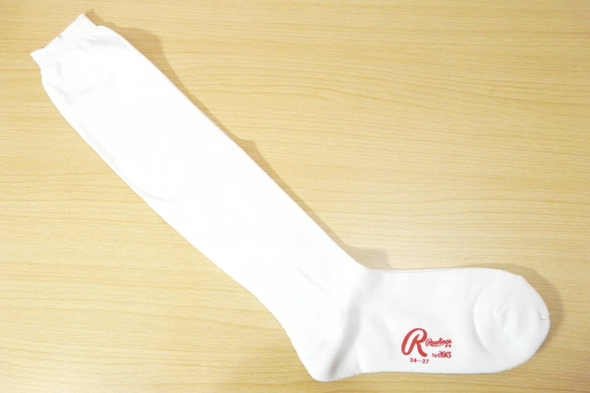 【レッグウェア★未使用品】Rawlings◆野球 ソフトボール◆薄手 アンダーソックス◆アンダーストッキング◆24-27cm◆50cm丈◆稀少◆
