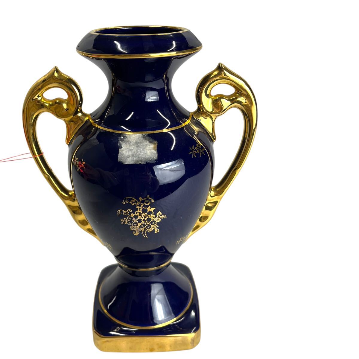 リモージュ LIMOGES 青×ゴールド 豪華 花瓶花器 フラワーベース リモージュ LIMOGES 青×ゴールド 豪華 花瓶花器 フラワーベース