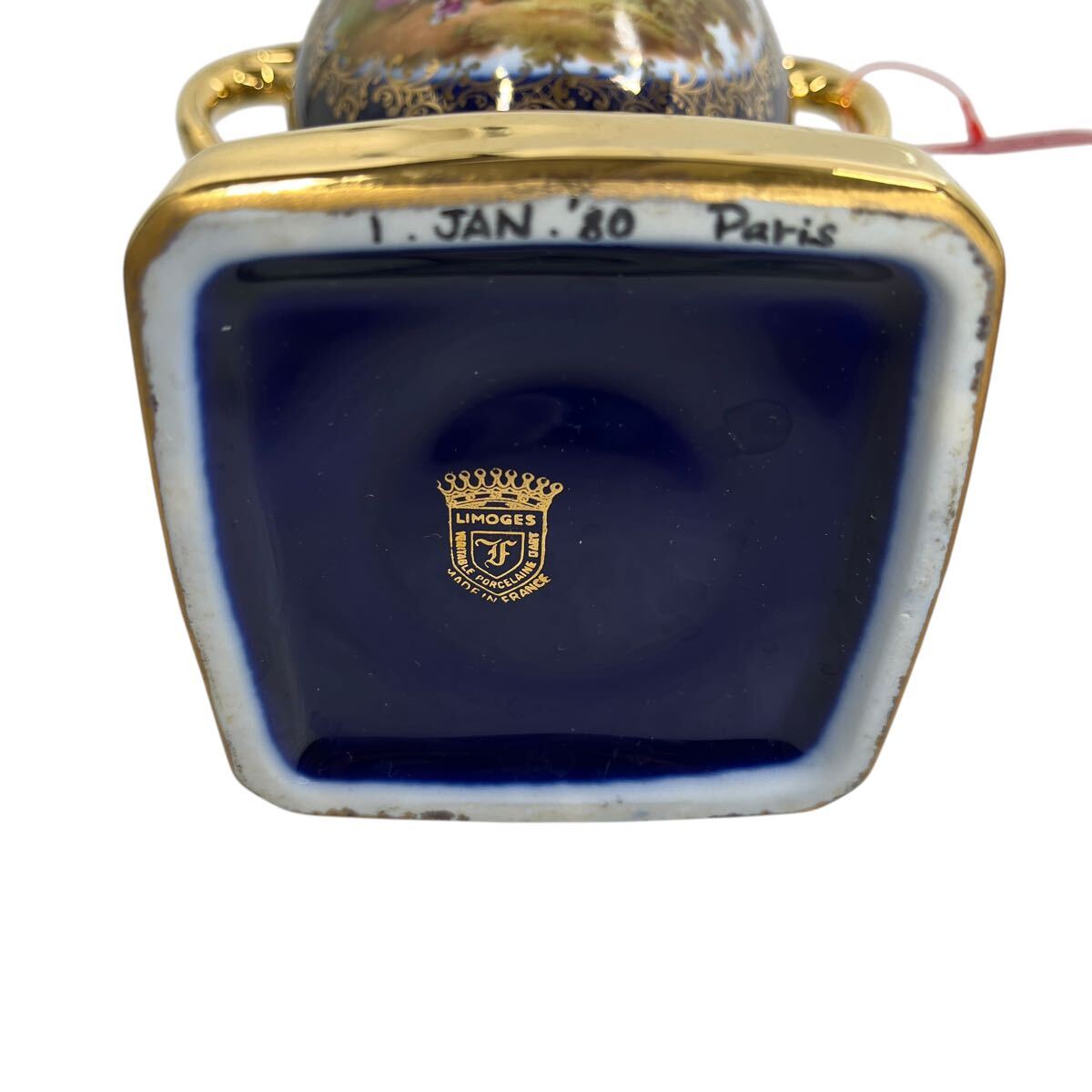 リモージュ LIMOGES 青×ゴールド 豪華 花瓶花器 フラワーベース リモージュ LIMOGES 青×ゴールド 豪華 花瓶花器 フラワーベース