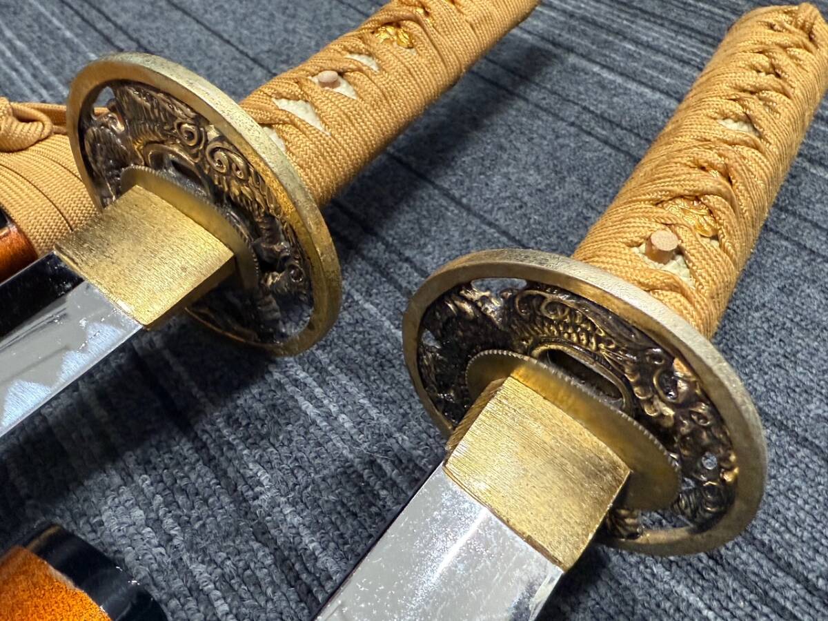 模造刀 2本セット 日本刀 脇差 刀剣 武具 コレクション 爆安 99