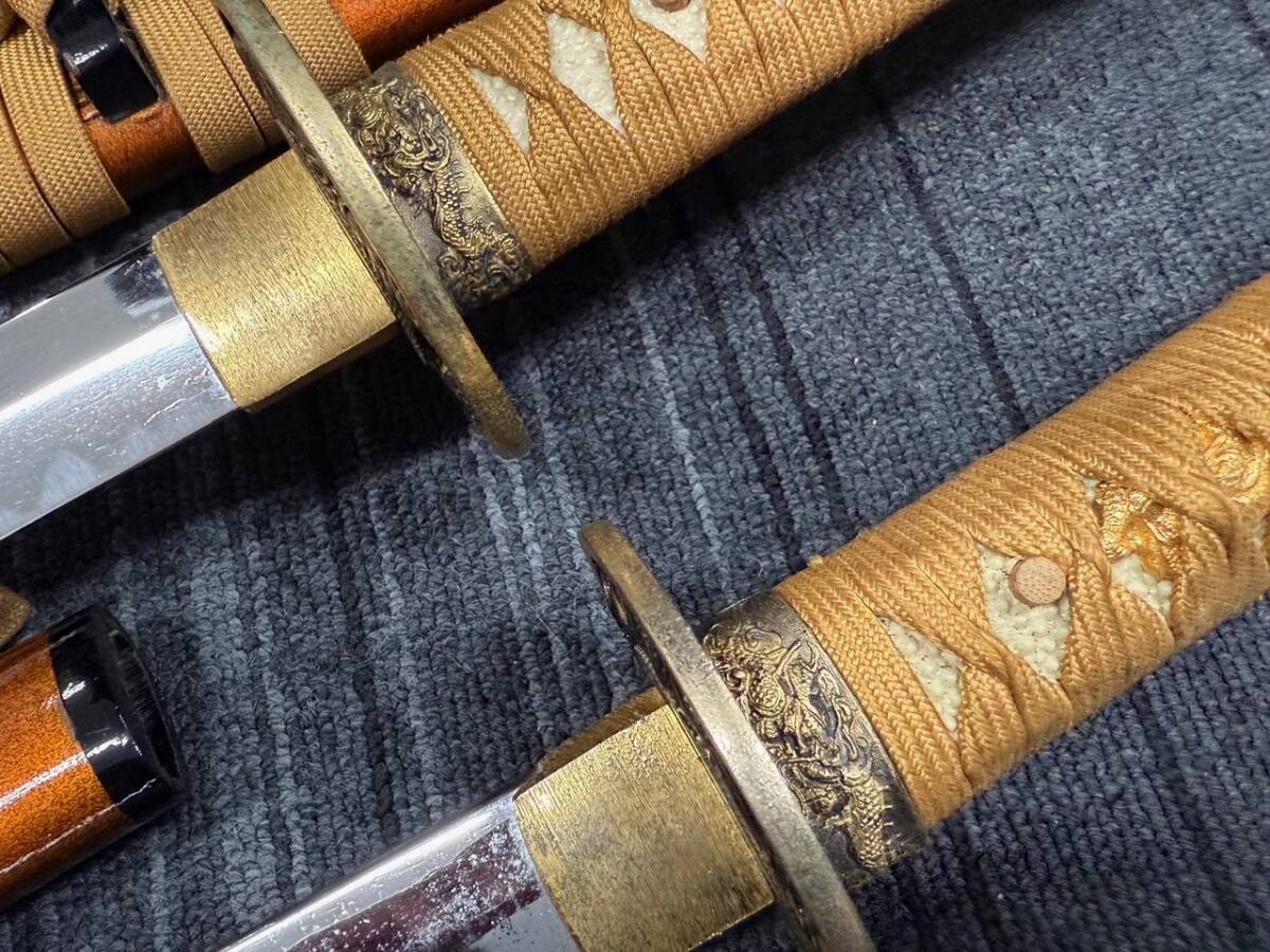 模造刀 2本セット 日本刀 脇差 刀剣 武具 コレクション 爆安 99 模造刀 2本セット 日本刀 脇差 刀剣 武具 コレクション 爆安 99