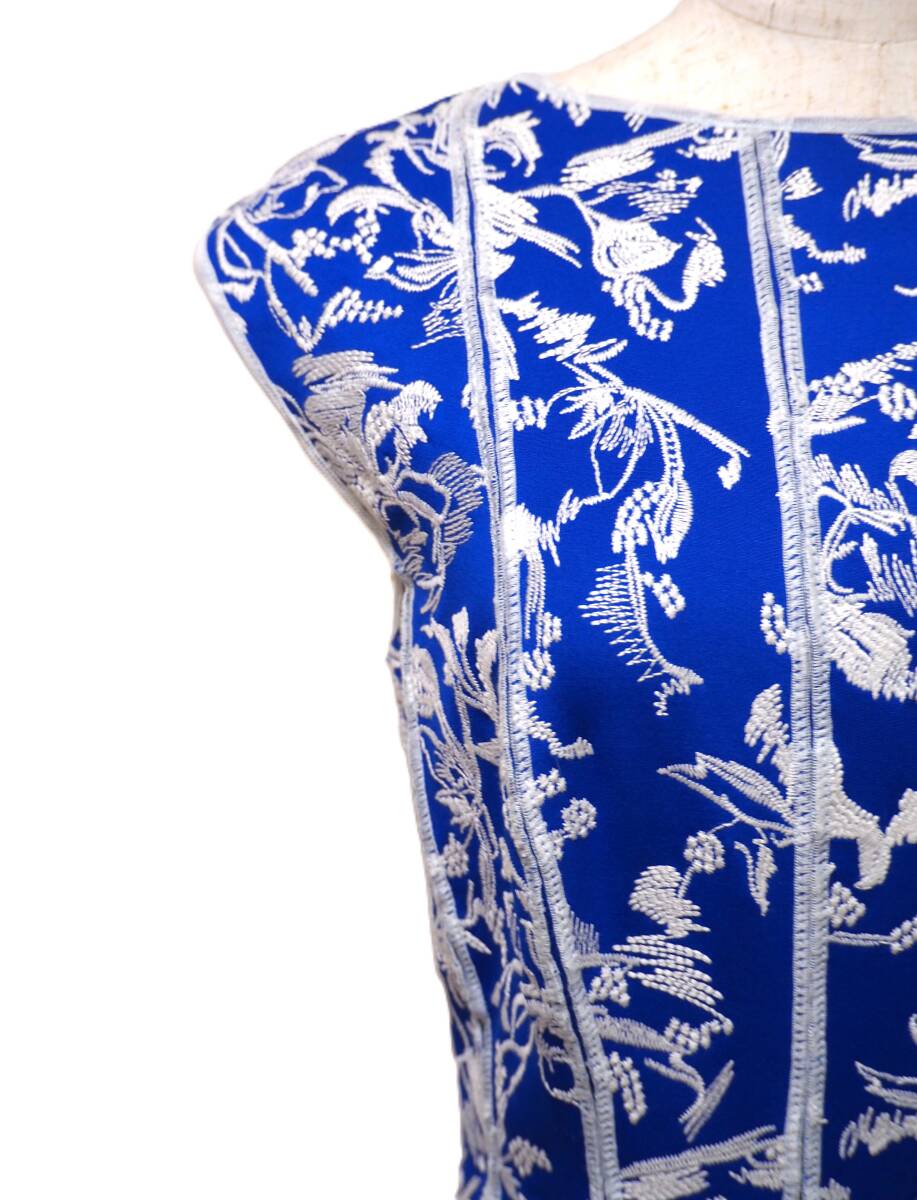 TADASHI SHOJI タダシショージ ROYAL BLUE & IVORY ワンピース TADASHI SHOJI タダシショージ ROYAL BLUE & IVORY ワンピース