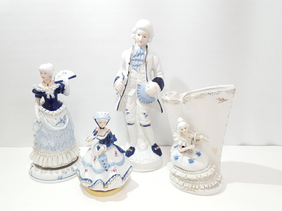 美品】Demain ドマン含む フィギュリン 合計4点セット 美品】Demain ドマン含む フィギュリン 合計4点セット