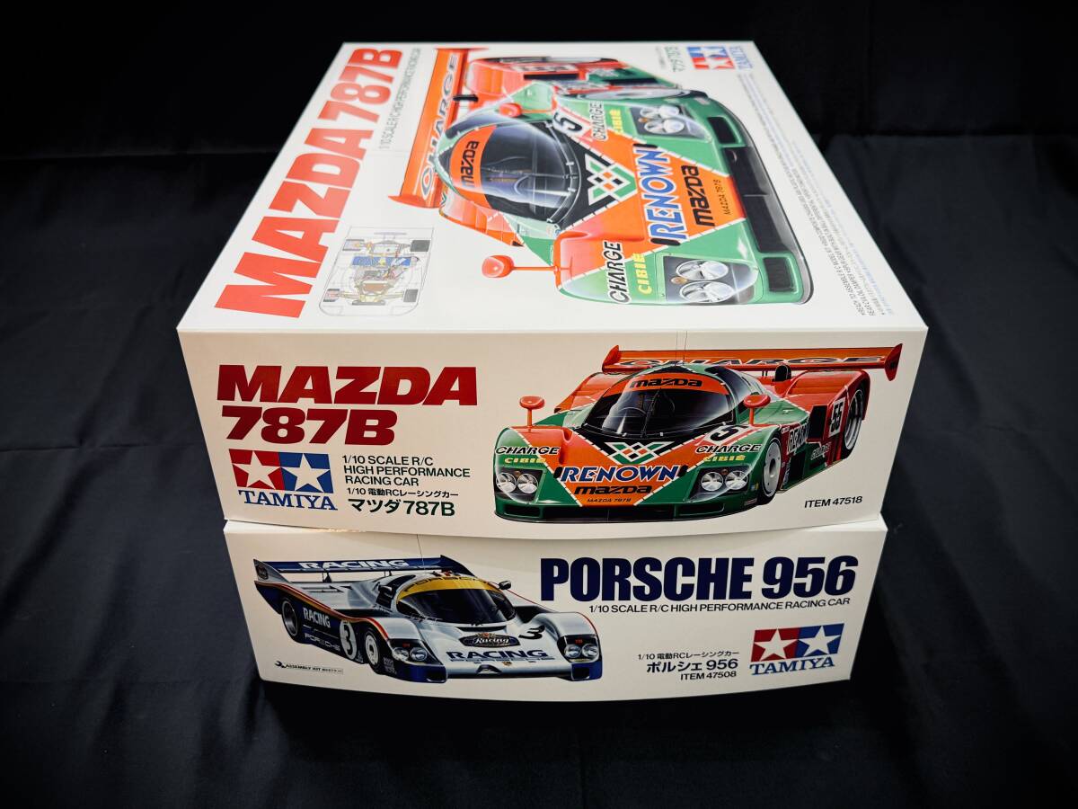 TAMIYA タミヤ 1/10RC ポルシェ956&1/10RC マツダ787B 2台SET TAMIYA タミヤ 1/10RC ポルシェ956&1/10RC マツダ787B 2台SET