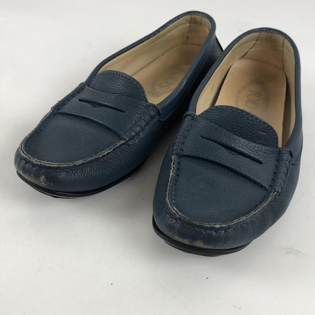 TOD'S トッズ レザー ローファー 靴 ネイビー メンズ ブランド TOD'S トッズ レザー ローファー 靴 ネイビー メンズ ブランド