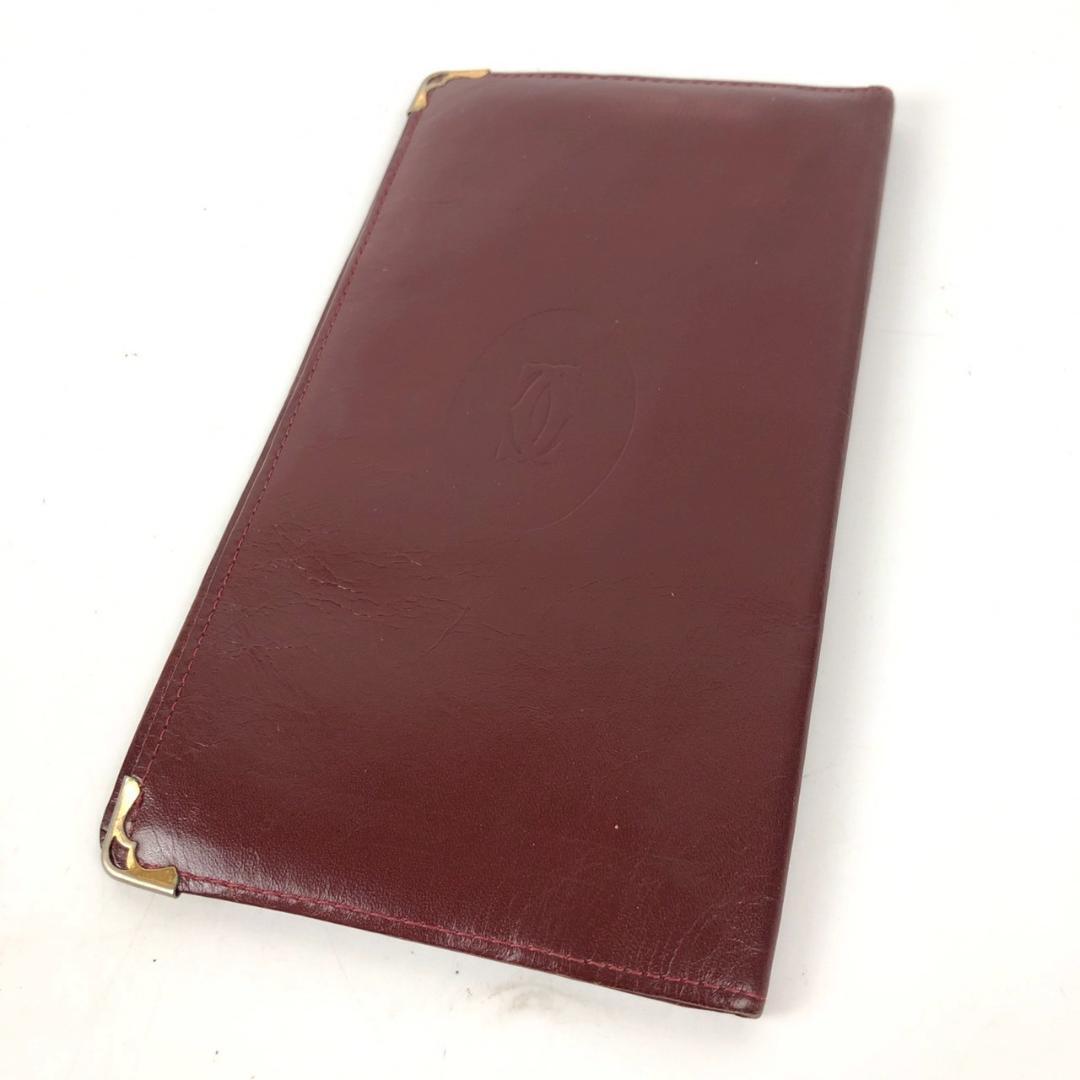Cartier カルティエ マストライン 長財布 レッド メンズ Cartier カルティエ マストライン 長財布 レッド メンズ