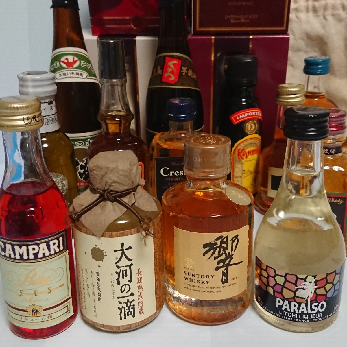 未開栓 洋酒・焼酎ミニボトル17本 ウィスキー・リキュールなど 未開栓 洋酒・焼酎ミニボトル17本 ウィスキー・リキュールなど