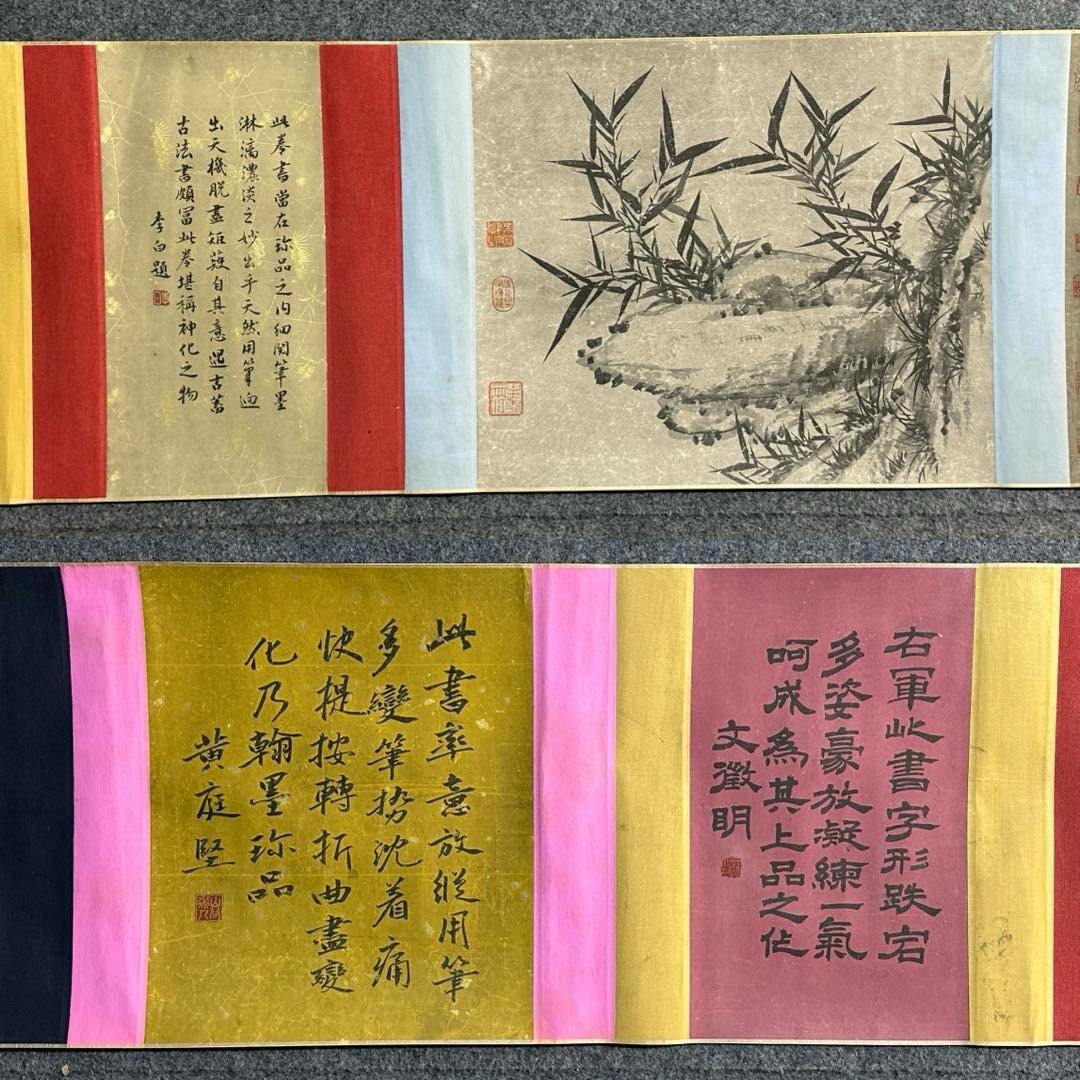 安】中国東晋時代書法家「王羲之書」紙本「(神女賦)書法長巻 安】中国東晋時代書法家「王羲之書」紙本「(神女賦)書法長巻