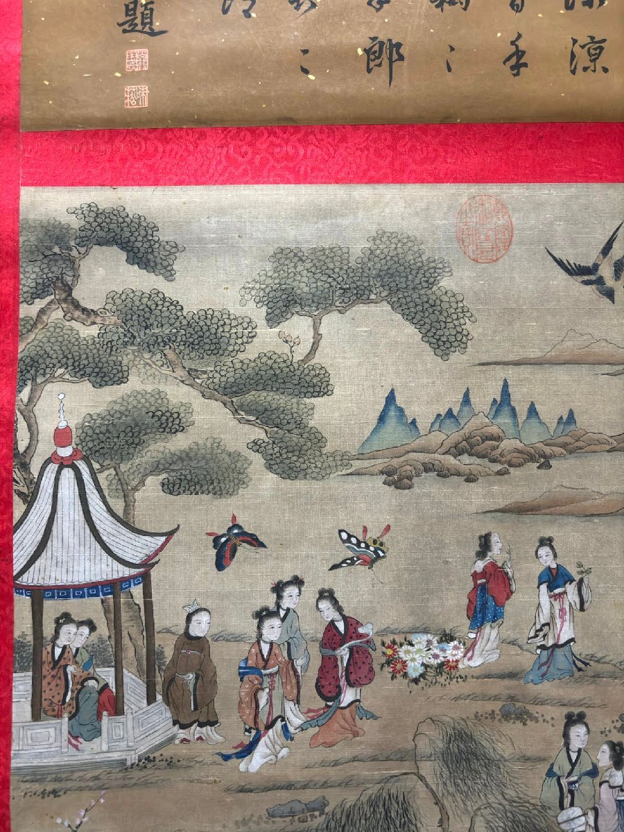 安】中国清時代画家「禹之鼎書」絹本「人物図」掛軸 中国画 墨寶 安】中国清時代画家「禹之鼎書」絹本「人物図」掛軸 中国画 墨寶