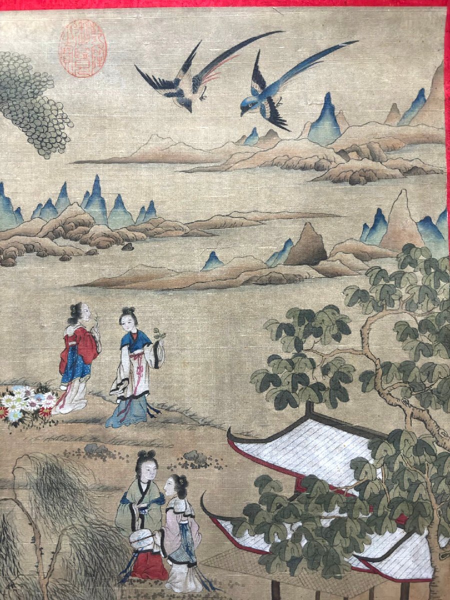 安】中国清時代画家「禹之鼎書」絹本「人物図」掛軸 中国画 墨寶 安】中国清時代画家「禹之鼎書」絹本「人物図」掛軸 中国画 墨寶