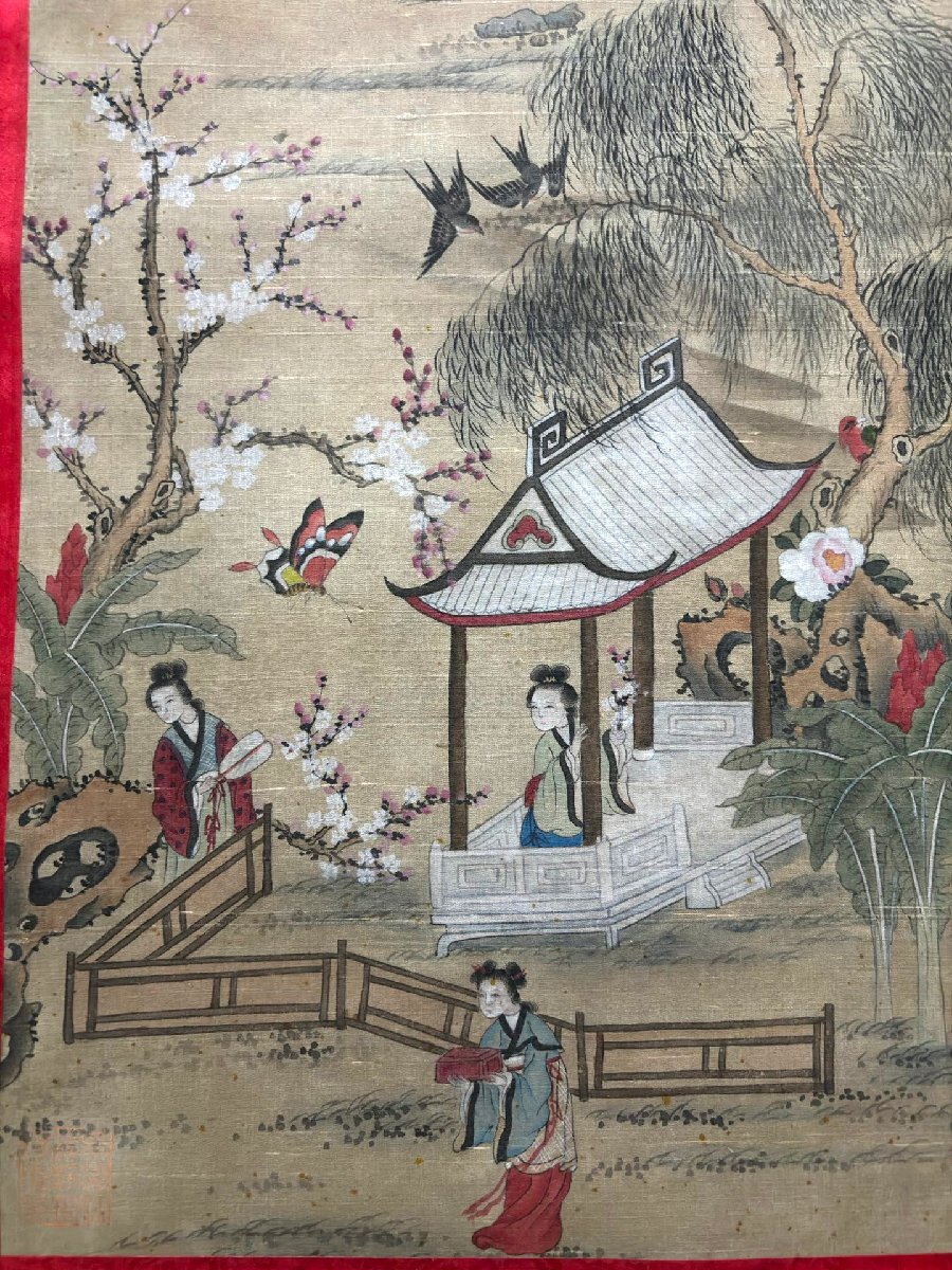安】中国清時代画家「禹之鼎書」絹本「人物図」掛軸 中国画 墨寶 安】中国清時代画家「禹之鼎書」絹本「人物図」掛軸 中国画 墨寶