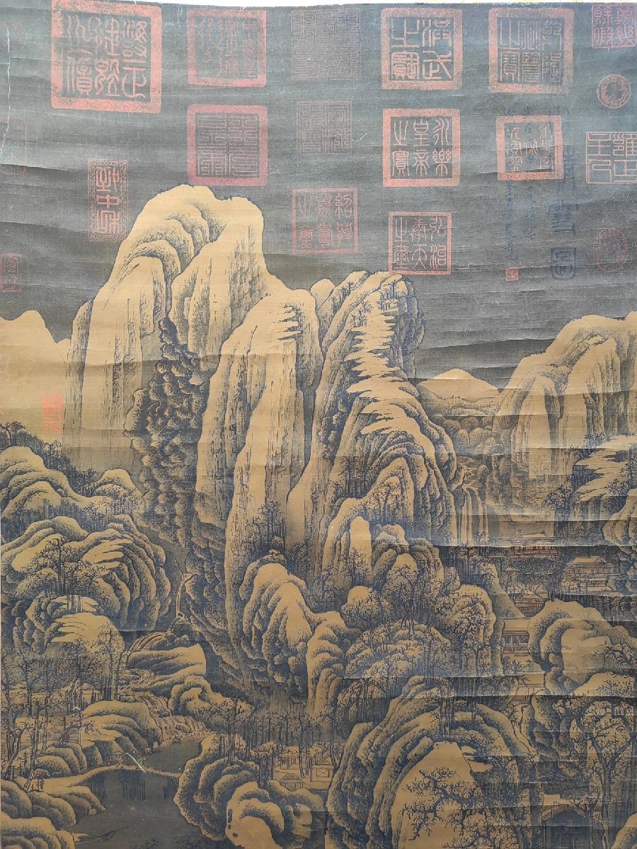 安】中国五時代画家「李成書」絹本「寒山晴雪図」掛軸 中国画 安】中国五時代画家「李成書」絹本「寒山晴雪図」掛軸 中国画