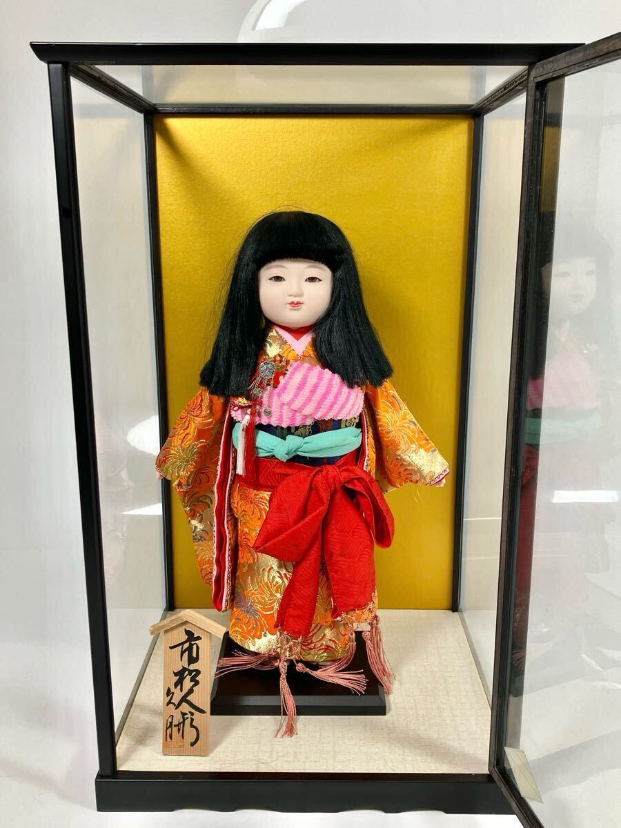 伝統工芸品】 日本人形 市松人形 女の子 着物 アンティーク 昭和 伝統工芸品】 日本人形 市松人形 女の子 着物 アンティーク 昭和