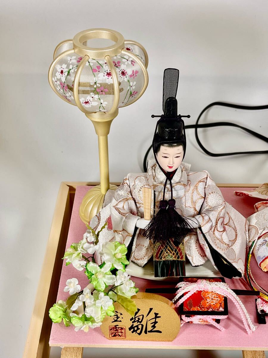 通電可】【中古品】宝雲 雛 ひな人形 雛人形 日本人形 置物 通電可】【中古品】宝雲 雛 ひな人形 雛人形 日本人形 置物