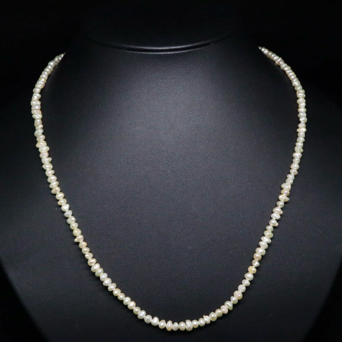 1円〜!!▽アコヤ本真珠ケシパールネックレス▽A 約13.1g 約52.0 1円〜!!▽アコヤ本真珠ケシパールネックレス▽A 約13.1g 約52.0