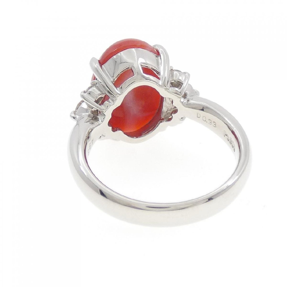 PT サンゴ リング 4.93CT