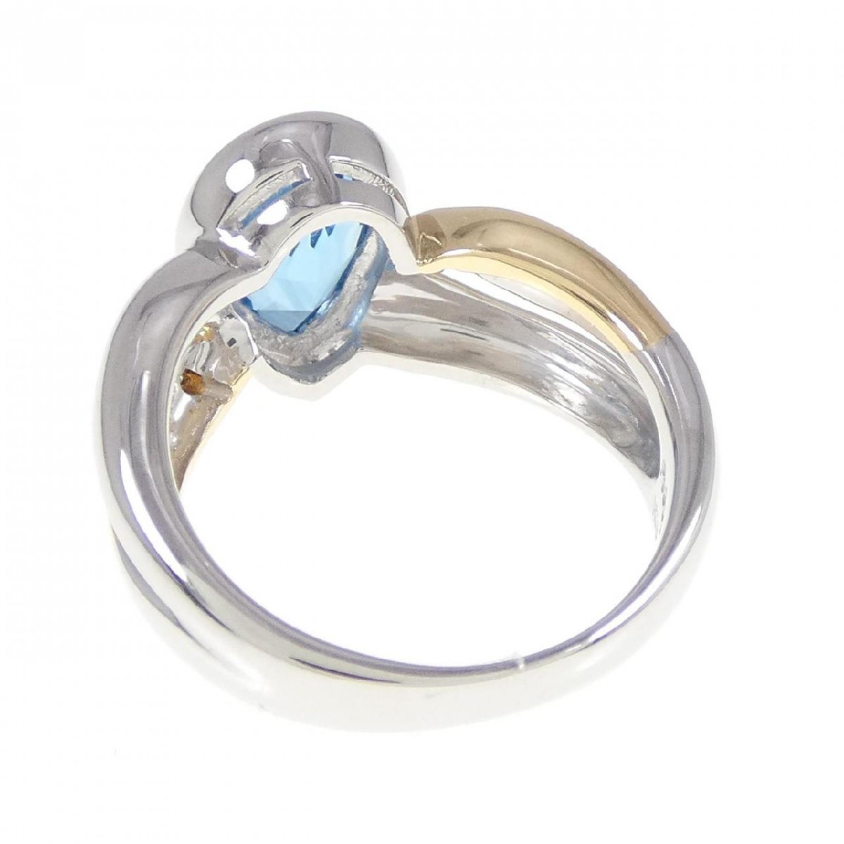 PT/K18YG ブルートパーズ リング 1.83CT