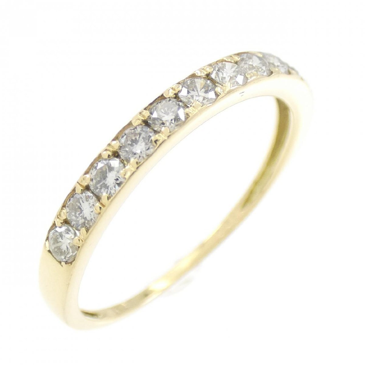 K18YG половина Eternity бриллиантовое кольцо 0.30CT