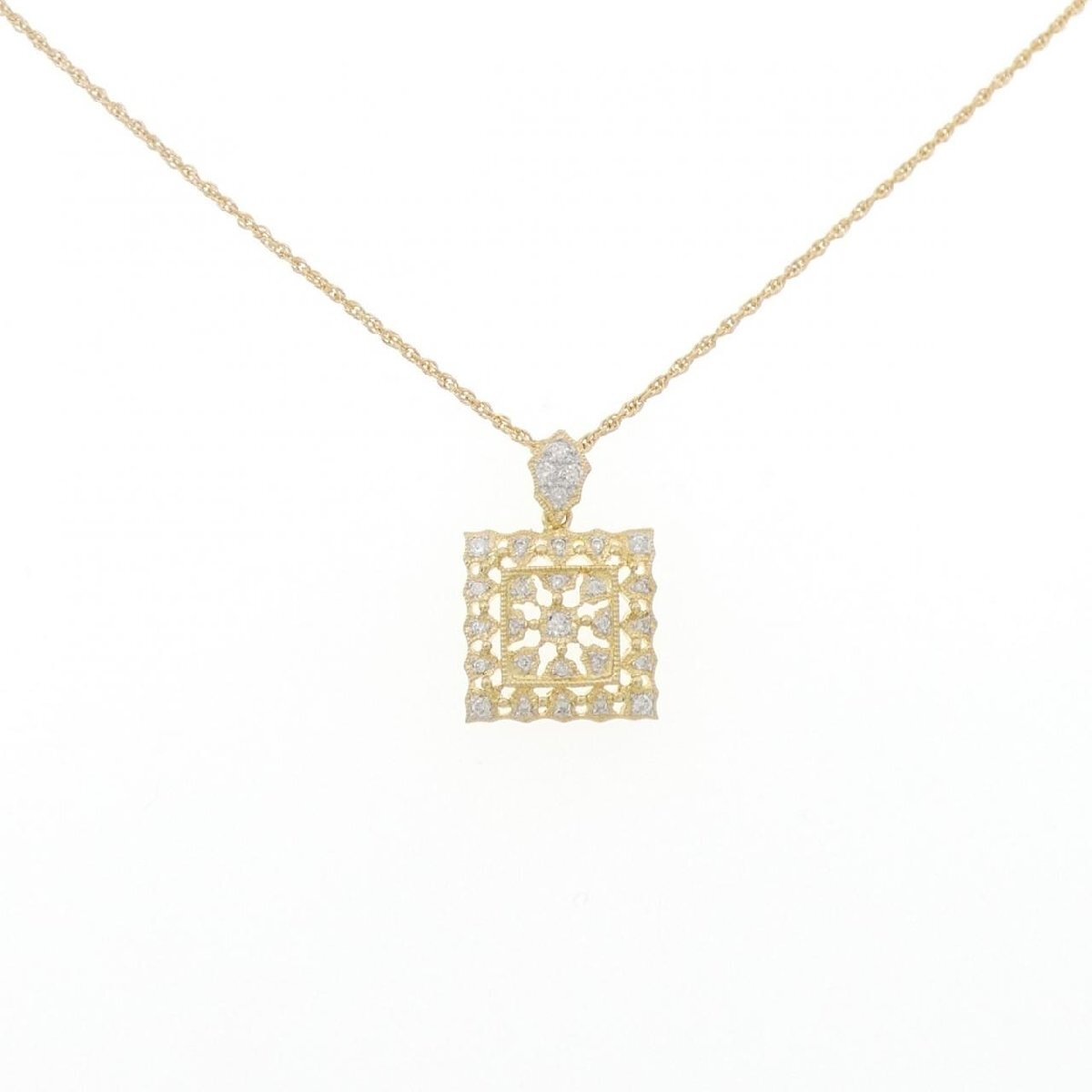 Yahoo!オークション - K18YG/K18WG ダイヤモンド ネックレス 0.22CT Yahoo!オークション - K18YG/K18WG ダイヤモンド ネックレス 0.22CT
