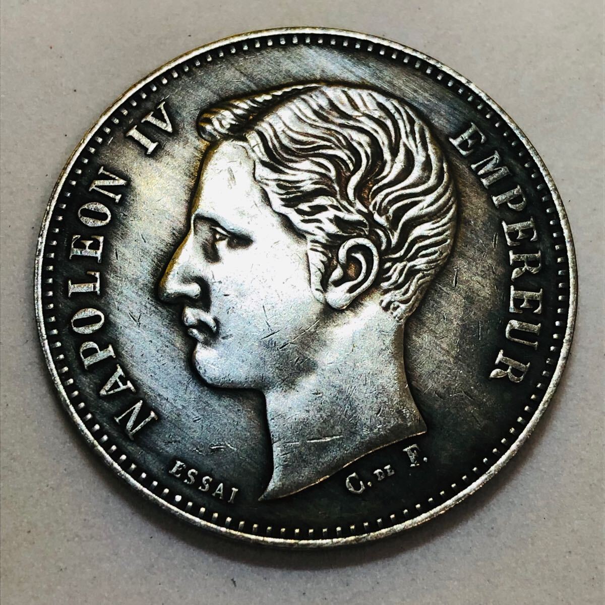 外国古銭 銀貨 フランス古銭 1874年 ナポレオン4世 「フランス 外国古銭 銀貨 フランス古銭 1874年 ナポレオン4世 「フランス