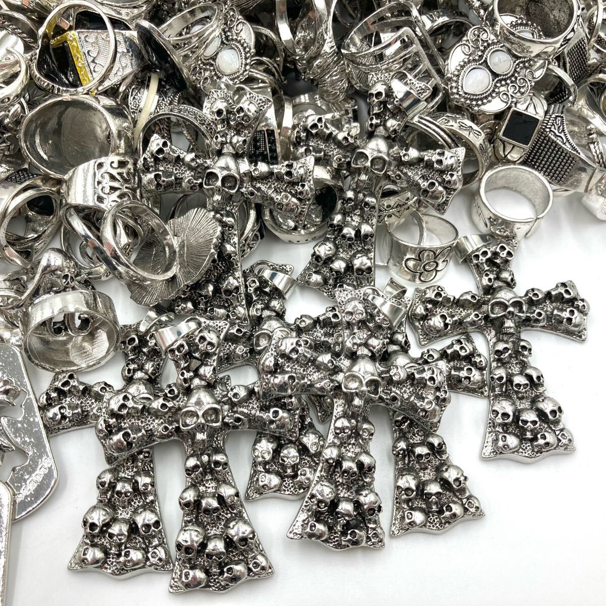 大量!!SV925入り!!◯シルバーカラーアクセサリー&リングおまとめ 大量!!SV925入り!!◯シルバーカラーアクセサリー&リングおまとめ