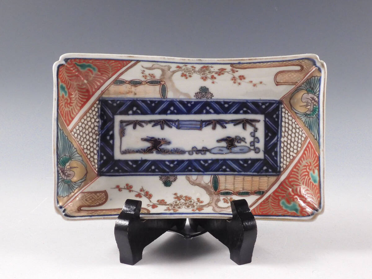 ◇堂◇古伊万里 色絵 花鳥文 長皿 飾皿 無傷完品 江戸期 52kw72 ◇堂◇古伊万里 色絵 花鳥文 長皿 飾皿 無傷完品 江戸期 52kw72