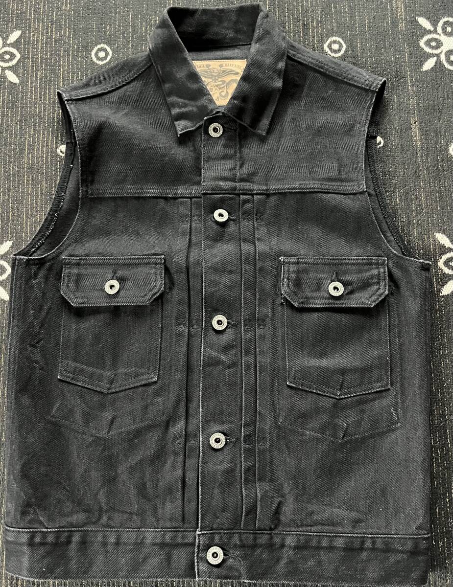 ViSE レッドテイル 2ndクロスデニムベスト ブラック M(Mサイズ ViSE レッドテイル 2ndクロスデニムベスト ブラック M(Mサイズ