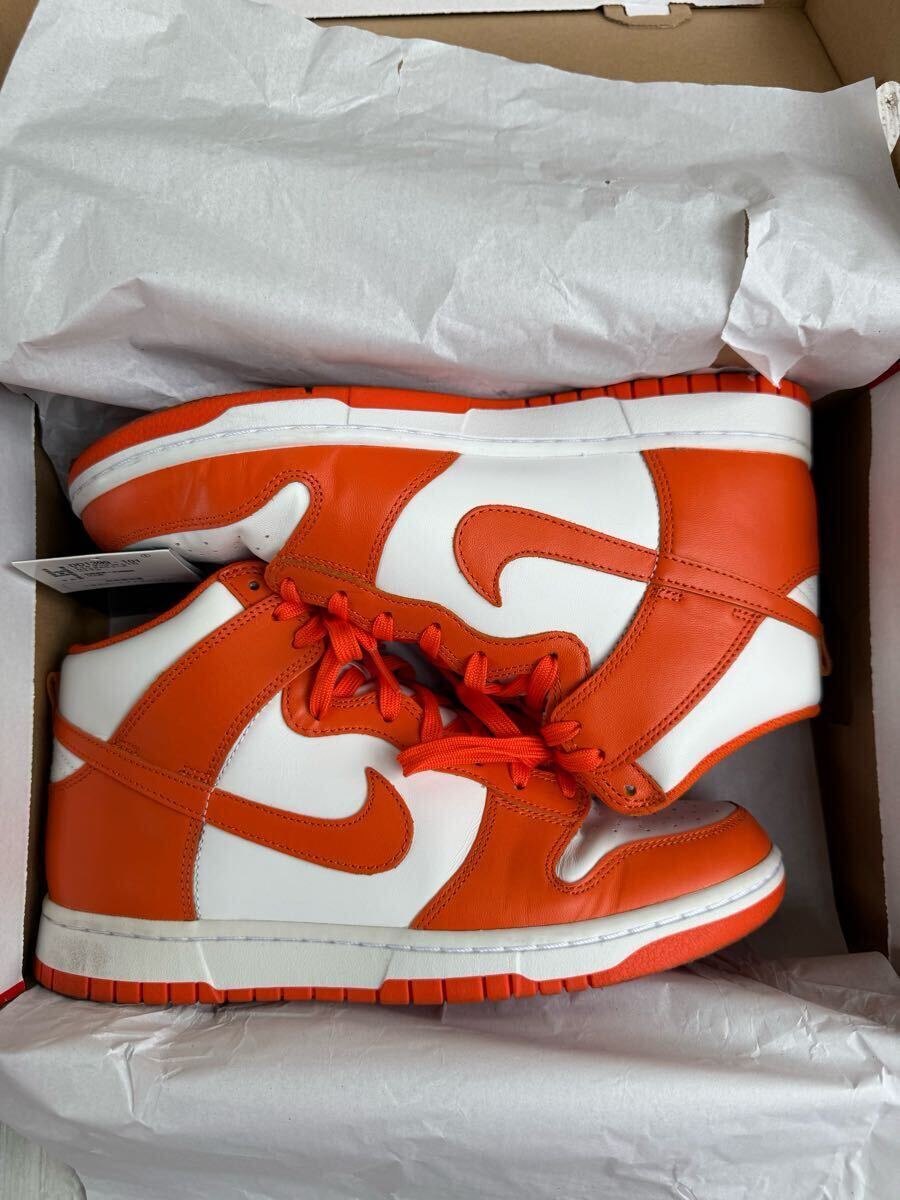 NIKE DUNK HI RETRO オレンジブレイズ 27.0 WHITE/ORANGE BLAZE NIKE DUNK HI RETRO オレンジブレイズ 27.0 WHITE/ORANGE BLAZE