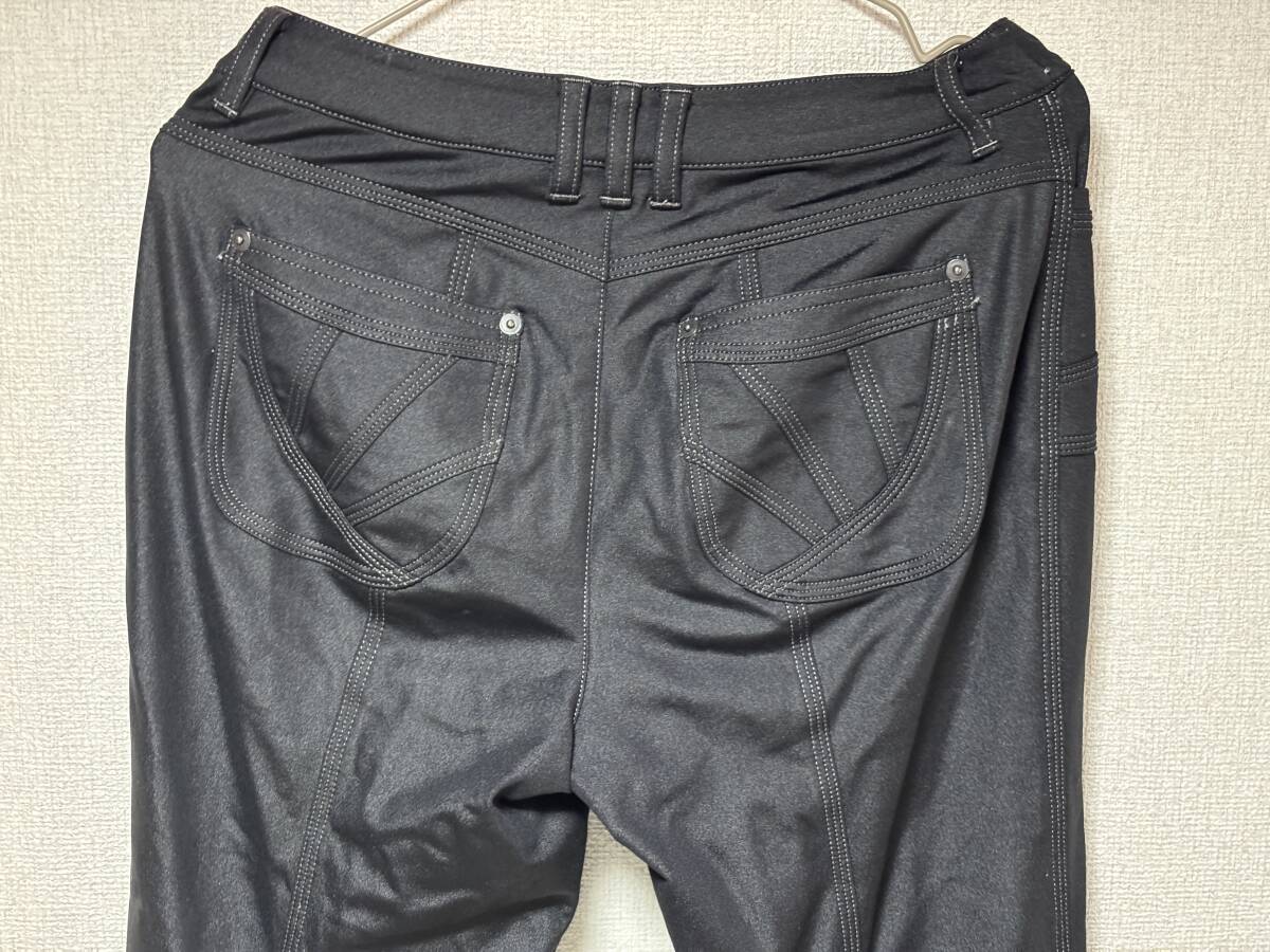 d3692◆フォンタナグランデFONTANA CRANDEストレッチナイロンパンツ黒_画像4