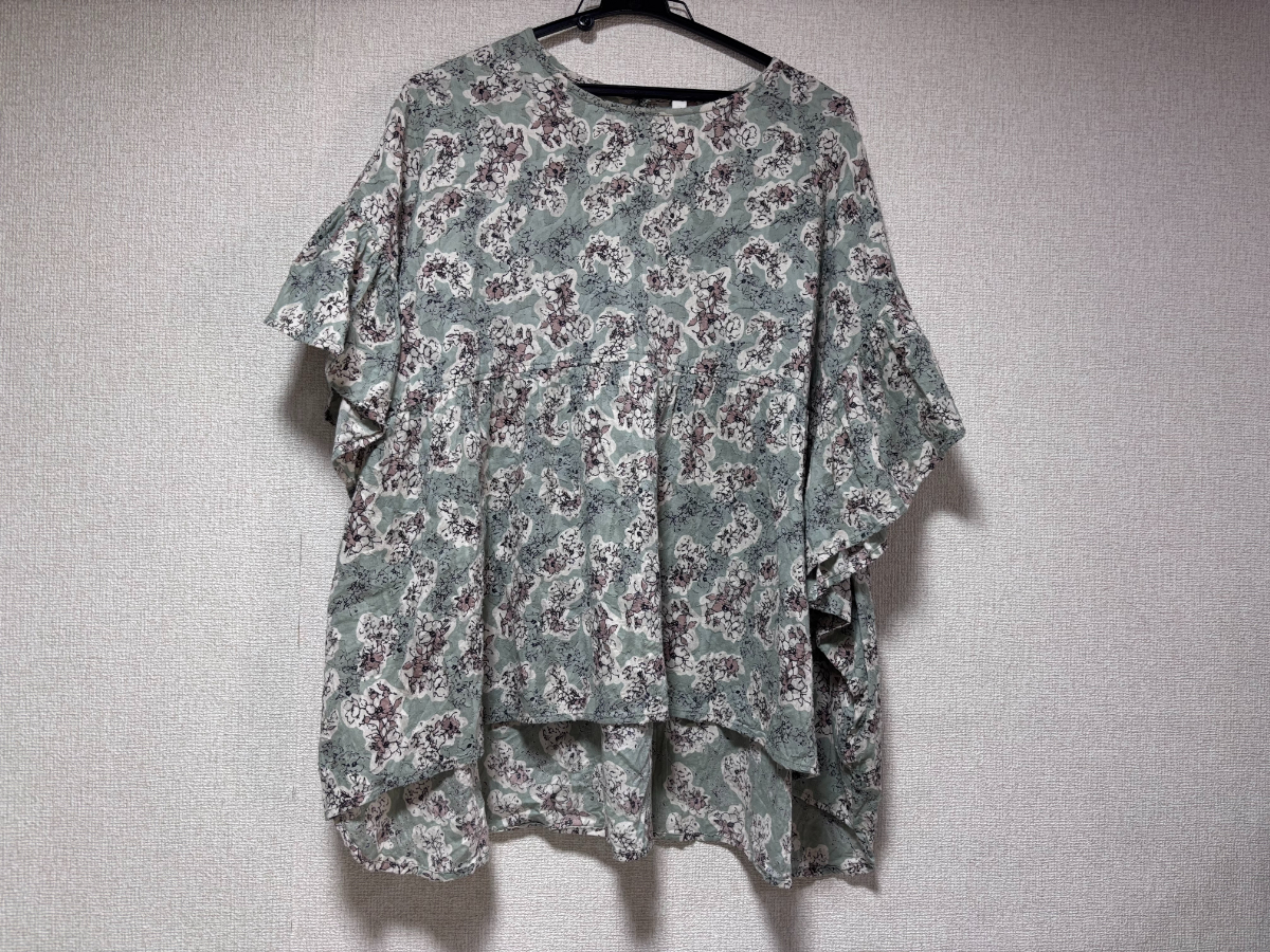 d3847◆LUPILIENチュニックブラウスFグリーン_画像1