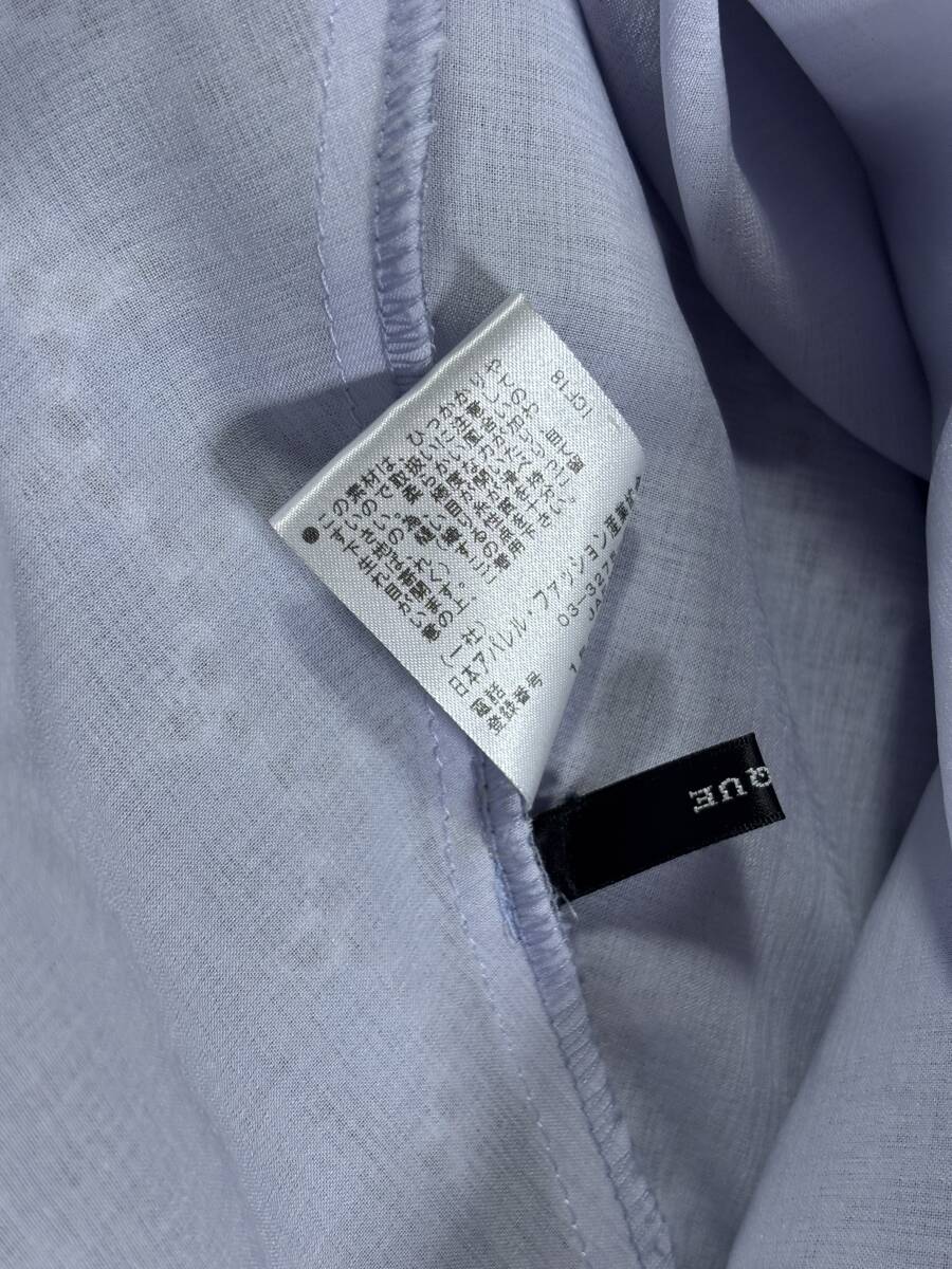 d3697◆ヌーク NOUQUEサークルカットレースワンピース38ライトブルー_画像5