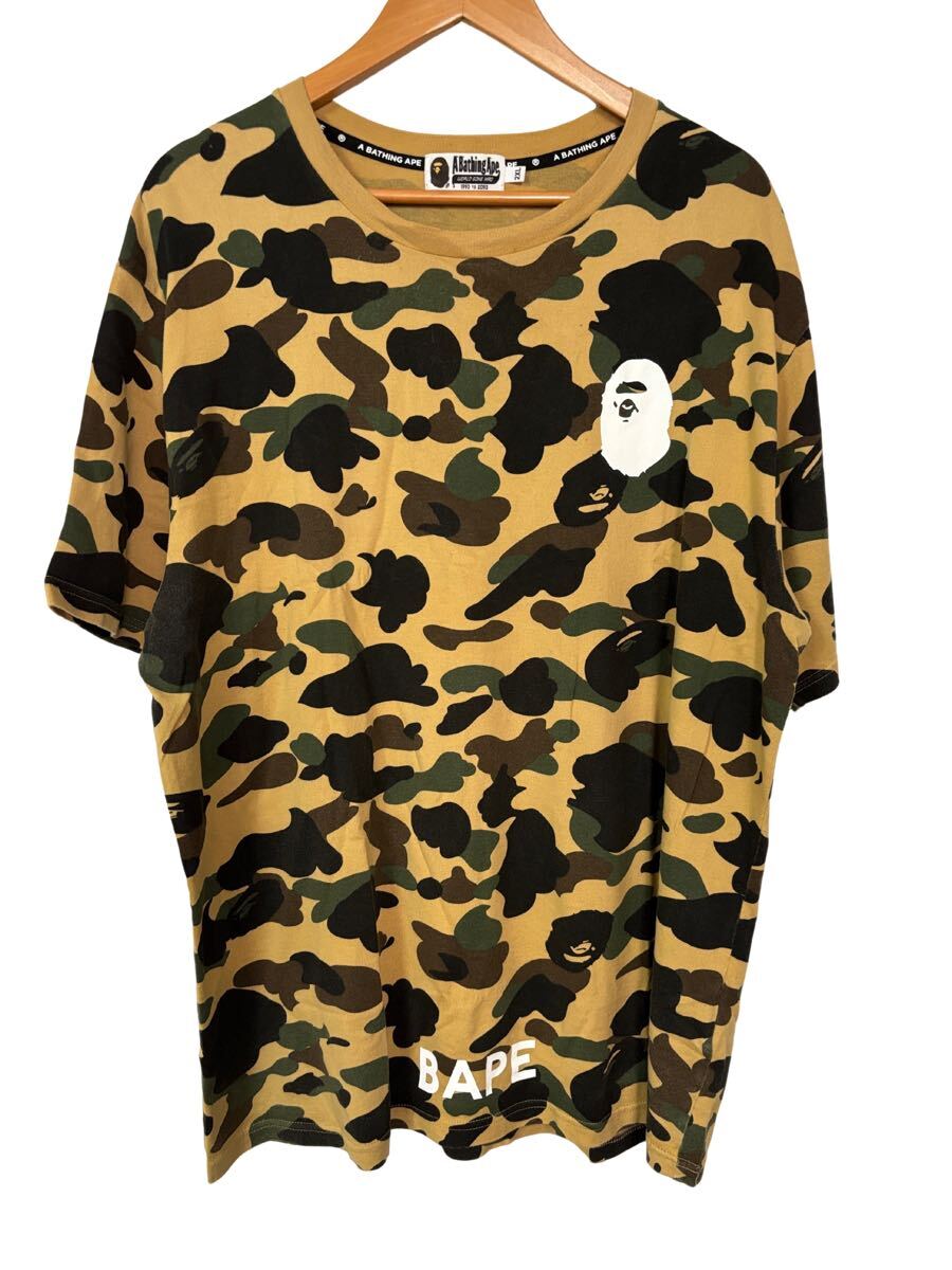 BAPE カモ柄 Tシャツ 2XL A BATHING APE 日本製 迷彩 白プリント BAPE カモ柄 Tシャツ 2XL A BATHING APE 日本製 迷彩 白プリント