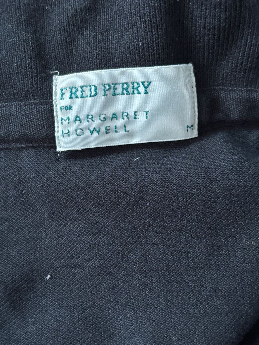 FRED PERRY × MARGARET HOWELL 鹿の子ポロシャツ ブラック M FRED PERRY × MARGARET HOWELL 鹿の子ポロシャツ ブラック M