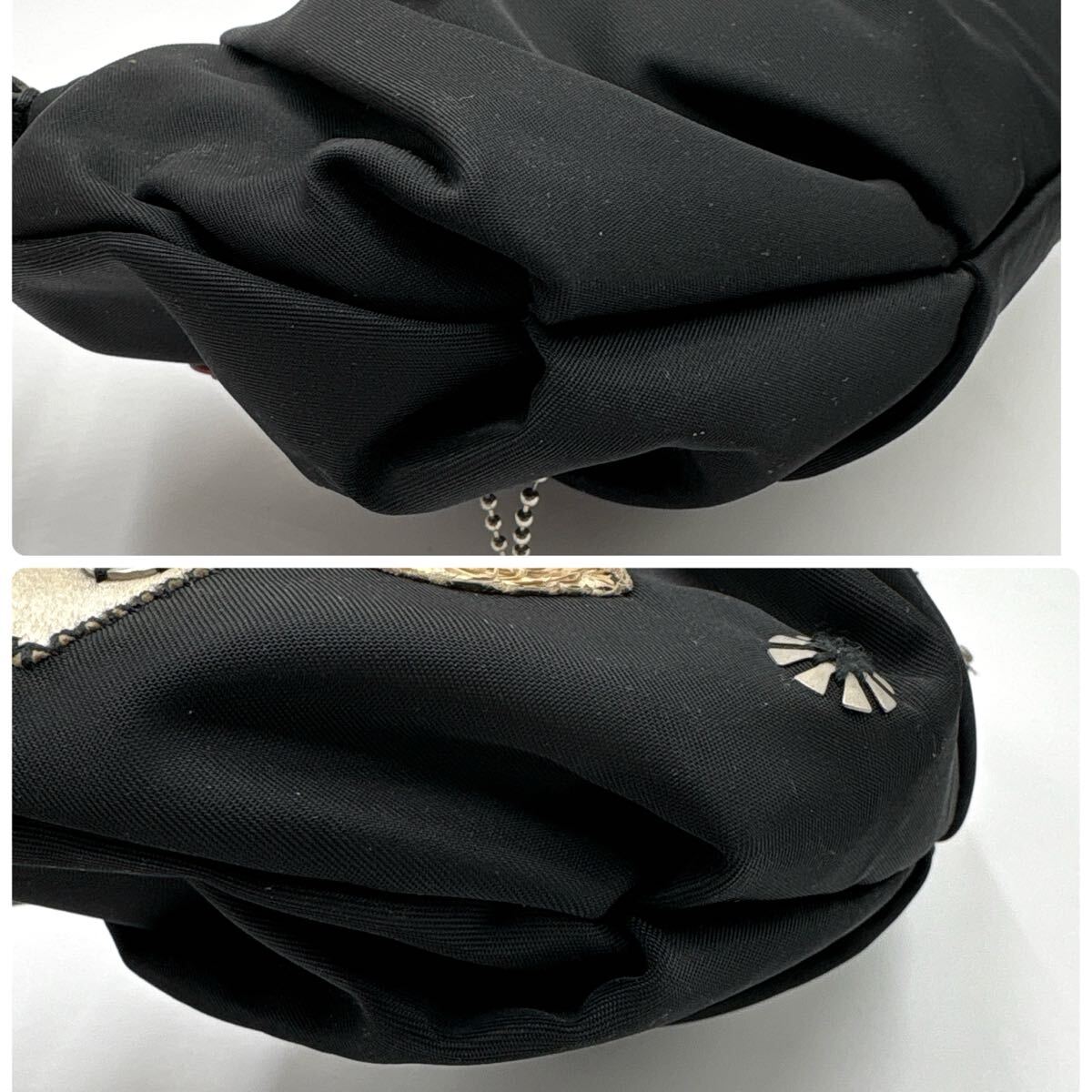 1円/極美品○PRADA プラダ 三角ロゴプレート 装飾 ナイロン 1円/極美品○PRADA プラダ 三角ロゴプレート 装飾 ナイロン